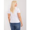 Dámske plus size farba biela kód RV-TS-9480.85