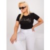 Dámske plus size farba čierna kód RV-TS-9480.85