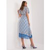 Dámske modre šaty letne kód produktu DHJ-SK-11331-7.71 (Farba Modrá, Veľkosť ONE SIZE)