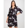 Dámske čierne šaty plus size kód produktu 15- TemU - 1-LK-SK-508564.10P