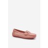 Dámské módní semišové mokasíny světle růžové Rabell (Veľkosť 36)