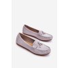Dámske sivé mokasíny z eko semišu s platformou a slip-on zapínaním, ZA28P GREY