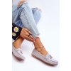 Dámske sivé mokasíny z eko semišu s platformou a slip-on zapínaním, ZA28P GREY