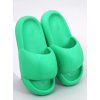 Dámske zelené šľapky na bežné nosenie s otvorenou špičkou, kód produktu CK258