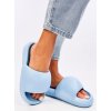 Dámske modré šľapky na bežné nosenie s otvorenou špičkou, kód produktu CK258