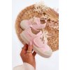 Ružové detské tenisky BIG STAR s rovnou podrážkou, textil, kód produktu NN374019 NUDE