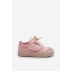 Ružové detské tenisky BIG STAR s rovnou podrážkou, textil, kód produktu NN374019 NUDE