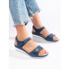 Modré dámske sandále na platforme Shelvt kod CCC -1- GD-FL1246J.BL (Veľkosť 41)