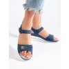 Modré dámske sandále na platforme Shelvt kod CCC -1- GD-FL1246J.BL (Veľkosť 41)