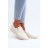 Dámské tenisky Trampky Slip-On Beige Lovinia (Veľkosť 39)