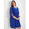 Dámske tmavo-modre šaty plus size kód produktu 15- TemU - 1-RV-SK-8528.55P
