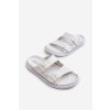 ľahké pánské Sandále s prackami big star nn174594 biele / (Veľkosť 40)