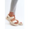 Dámske Sandále na platforme big star nn274751 béžove / (Veľkosť 36)