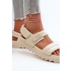 Dámske Sandále na platforme big star nn274751 béžove / (Veľkosť 36)