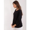 Dámska blúzka over size čierna RV-BZ-9519.22