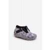 Detské šľapky  sivé kód obuvi 110N488 GREY