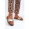 Dámské sandály na korkové platformě s ozdobou Zlaté Elleriome (Veľkosť 36)