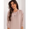 Dámska blúzka over size béžová RV-BZ-9582.03X