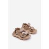 Dětské Sandály S Návleky Na Suchý Zip Bežové Orretta (Veľkosť 33)