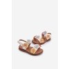 Detské sandálky s kvetmi multikolor tinette / 335-1B/2B/3B COLOUR (Veľkosť 19)