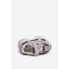 Detské športové tenisky na suchý zipss šedé rulagia / 891-1B/2B/3B GREY (Veľkosť 18)