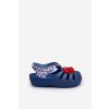 Modré detské sandále s suchým zipsom na rovnej podrážke, kód produktu 83486 BLUE