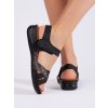 Čierne dámske sandále na platforme Shelvt kod CCC -1- H0016NE (Veľkosť 36)