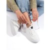 Biele dámske poltopánky na platforme Seastar kod CCC -1- NB623B/W (Veľkosť 36)