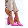 Dámske lodičky  ružové kód obuvi QA203P FUSHIA (Veľkosť 37)