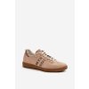 Zazoo N1068 Semišové Nízké Dámské Tenisky Beige (Veľkosť 36)