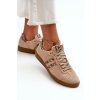 Zazoo N1068 Semišové Nízké Dámské Tenisky Beige (Veľkosť 36)