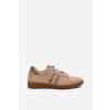 Zazoo N1068 Semišové Nízké Dámské Tenisky Beige (Veľkosť 36)