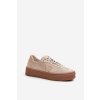 Zazoo n1100s2 Dámske semišové tenisky na platforme béžove / N1100S2/916/1049 (Veľkosť 36)