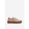 Zazoo n1100s2 Dámske semišové tenisky na platforme béžove / N1100S2/916/1049 (Veľkosť 36)