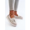 Dámske viacfarebné mokasíny z eko kože na rovnej podrážke HH503-58 COLOR.WHT