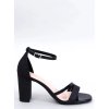 Dámske čierne lodičky z lakovanej eko kože na 6-9 cm podpätku, kód produktu 1-222