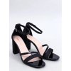 Dámske čierne lodičky z lakovanej eko kože na 6-9 cm podpätku, kód produktu 1-222