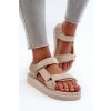 Dámske Sandále na platforme big star nn274a535 béžove / (Veľkosť 36)