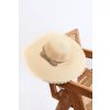 Dámský volánkový klobouk béžový