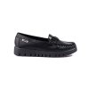 Čierne dámske mokasíny na platforme Shelvt kod CCC -1- GD-FL699B-B (Veľkosť 36)
