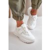 Dámske biele tenisky plošina z eko kože kód obuvi TE- CCC -01-7583 WHITE : Naše topky dnes na temu tenisky (Veľkosť 40)