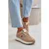 Dámské Sportovní Boty Zateplené Kožíškem Na Platformě Khaki Lerisas (Veľkosť 36)