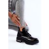 Členkové topánky na podpätku  čierne kód obuvi 60309 NAPLAK CZARNY (Veľkosť 40)