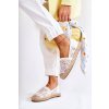 Klasické Dámske espadrilky prolamované bílý catris / MY-33117 WHITE (Veľkosť 37)