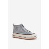 Zateplené Dámske tenisky na platforme eko koža big star oo274069 modré / (Veľkosť 36)