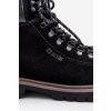 Semišové zateplené členkové topánky třpytky pánské big star oo174643 čierne / (Veľkosť 41)