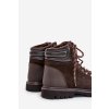 Semišové zateplené členkové topánky trapery pánské big star oo174644 hnedé / (Veľkosť 41)