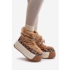 Dámske snehule  hnedé kód obuvi OO274A208 (Veľkosť 40)