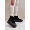 Dámske snehule  čierne kód obuvi OO274A213 (Veľkosť 38)