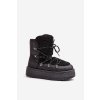 Dámské Sněhule Na Platformě S Šněrováním Černé Riaviana (Veľkosť 36)